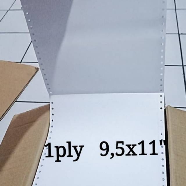 

kertas continuous form 1ply 1000set 9.5x11" tanpa pembagian