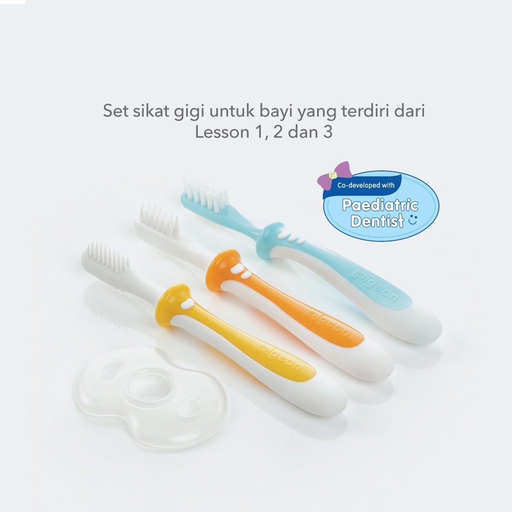 PIGEON Baby Training ToothBrush Set Isi 3 - Sikat Gigi Anak