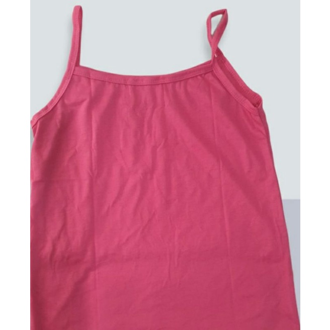 Tangtop/Tank top Kaos dalam Singlet Cewe Perempuan Dewasa size M - XXL bahan adem berkualitas-Pink Tua