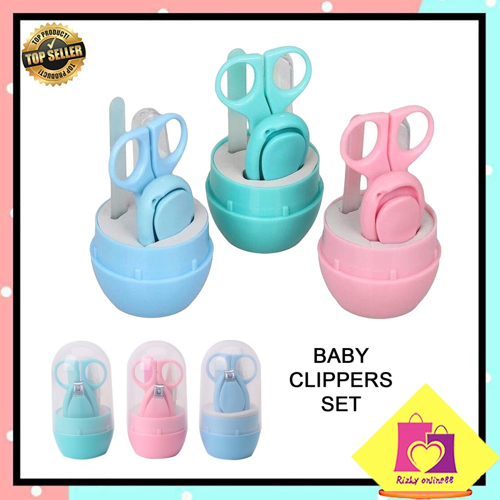 rizkyonline88 gunting kuku bayi nail clippers baby set Manicure set bayi kualitas