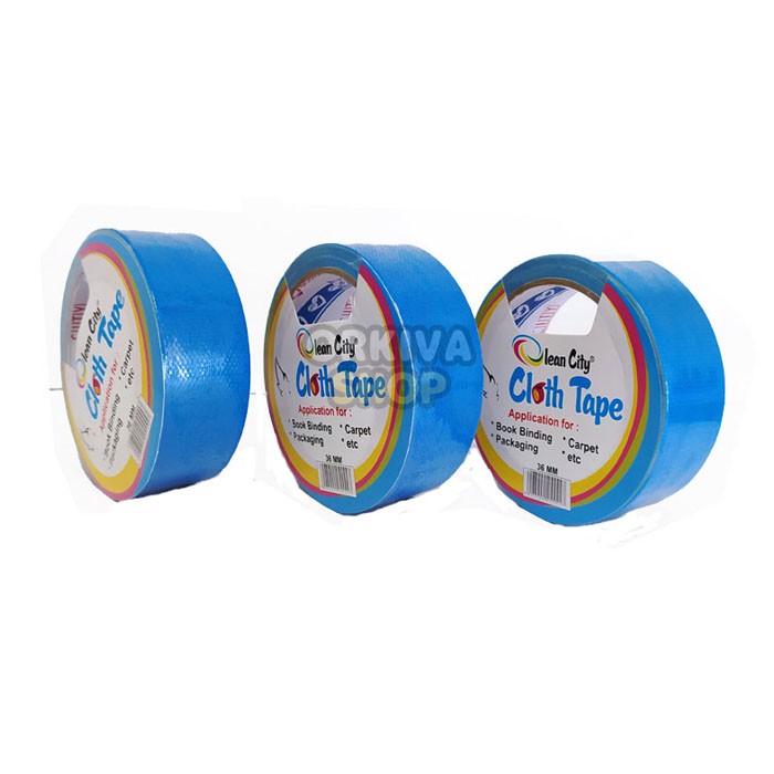 

Cloth Tape / Lakban Kain Olean City 1.5" (36 MM X 10 M) Biru Muda
