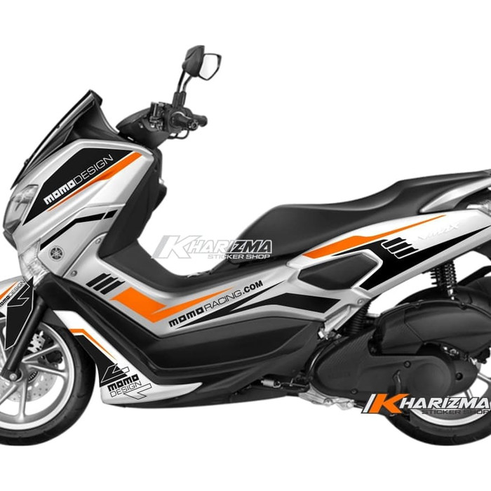 Cuting stiker Yamaha NMAX striping orange hitam striping nmax stripping nmax