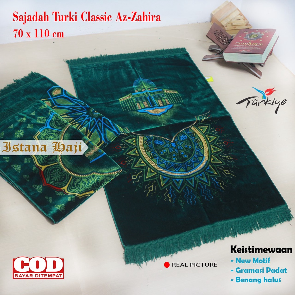 Sajadah Tebal Turki Bludru Halus Premium Classic