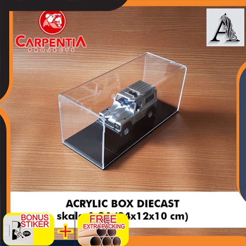 

Grosir Acrylic Box Diecast skala 1 : 24 (24x12x10) cm / Case Akrilik Model