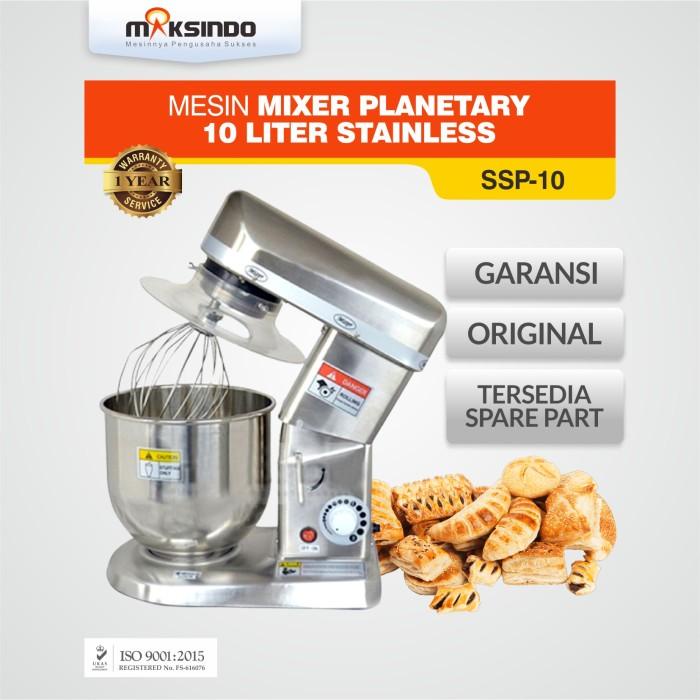 Termurahhh Mixid Mesin Mixer Planetary 10 Liter Stainless Maksindo (Ssp-10)