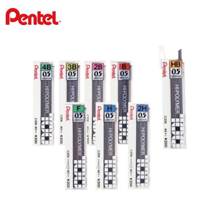 

Pentel Hi-Polymer Leads Isi Pensil Mekanik Pentel - HB Terbatas