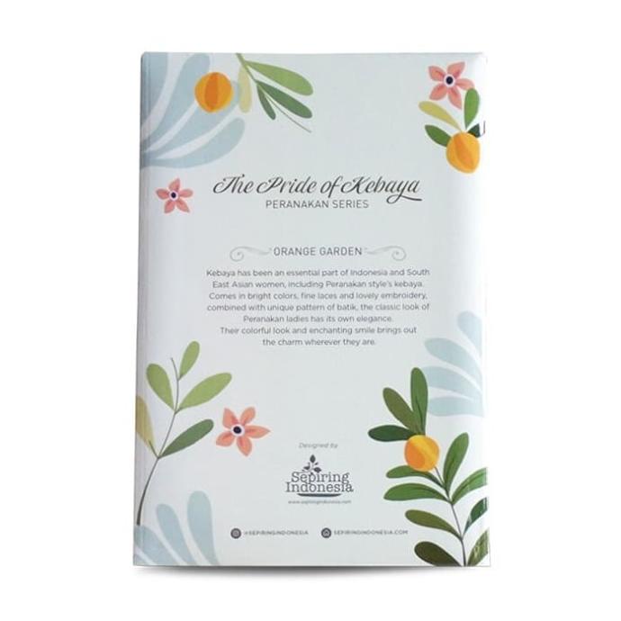 

Notebook Orange Garden Kebaya Peranakan Sepiring Indonesia