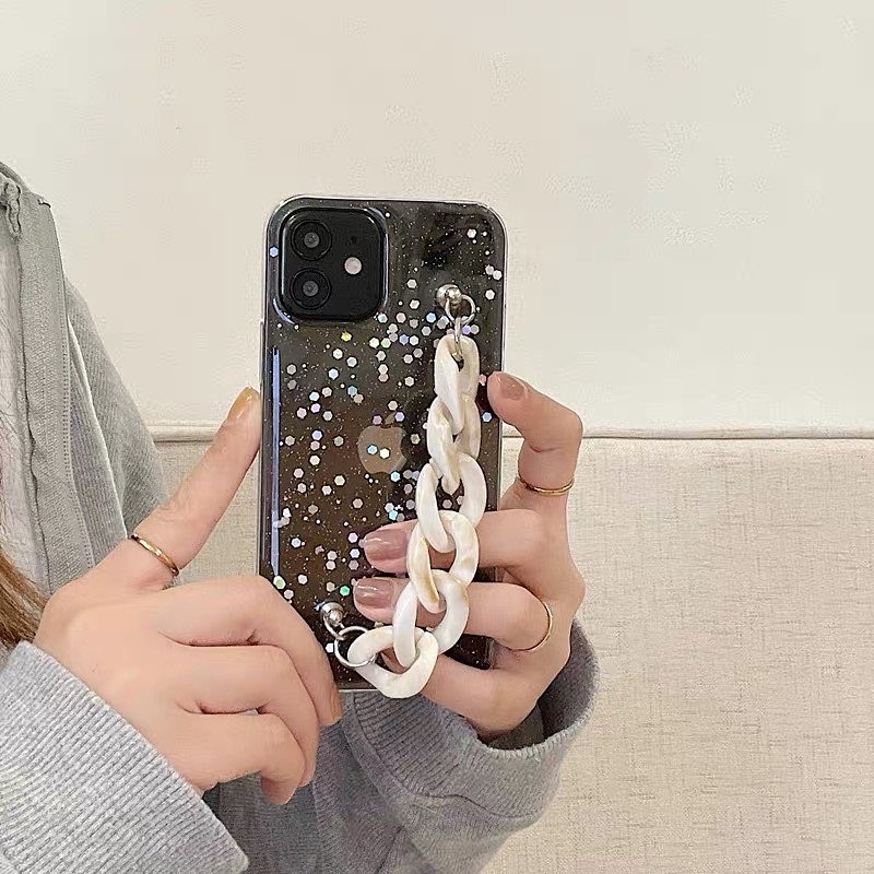 Case Glittery Chain Marble Xiaomi Redmi Note Oppo Reno Realme 2 3 4 5 6 7 8 9 10 Pro Lite 4g 5g