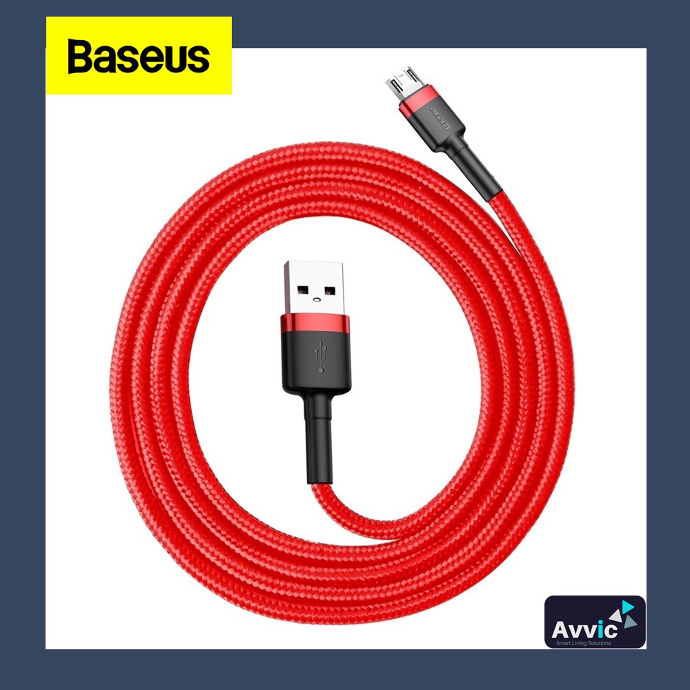 BASEUS Kabel Data USB For Micro Fast Charge Cafule Cable Charger 2.4A 1m