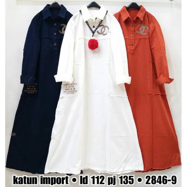 Gamis katun import
