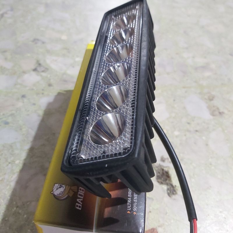 Lampu Sorot / lampu tembak 6 led mini panjang universal