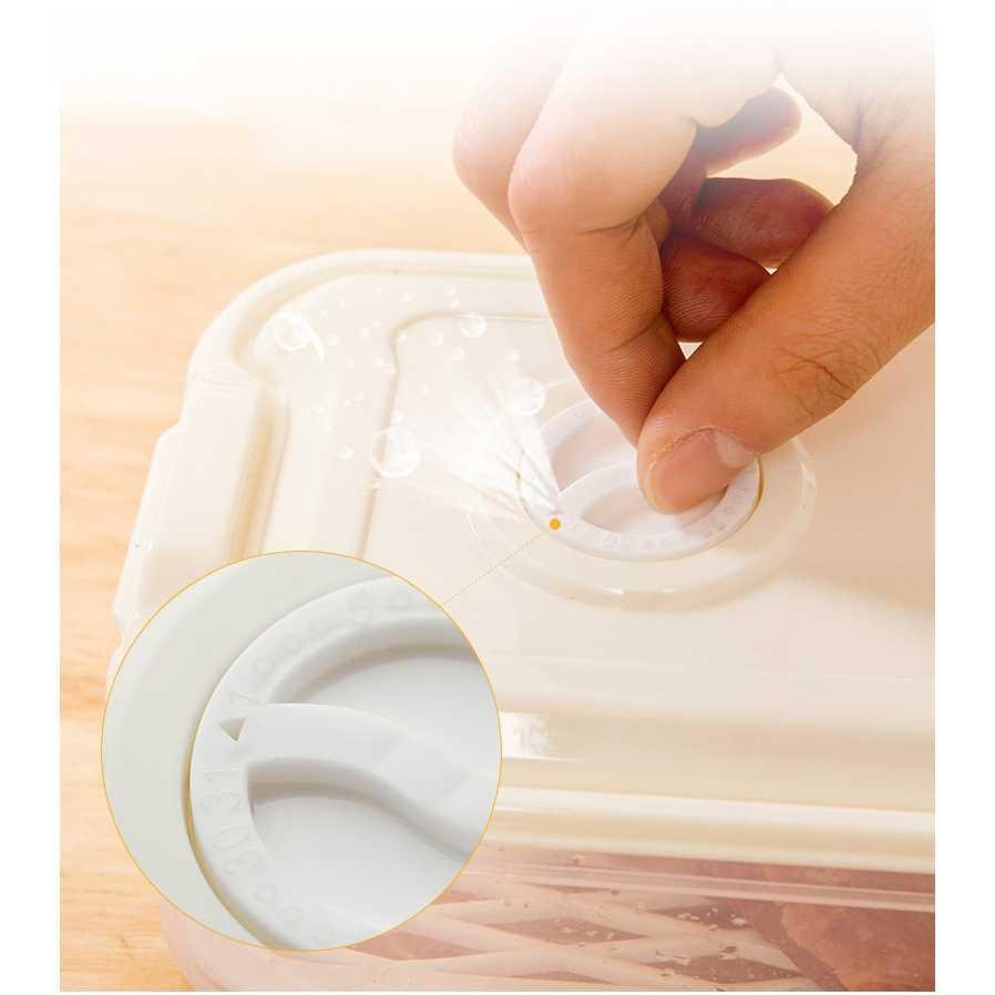 Kotak Kontainer Makanan Kulkas Kitchen Storage Food Box with Drain Hole - SW805