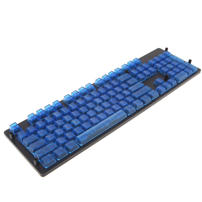 Btsg 104PC Transparan ABS Kosong Keycap Keyboard Mekanik Keycaps Backlit Untuk Kunci C