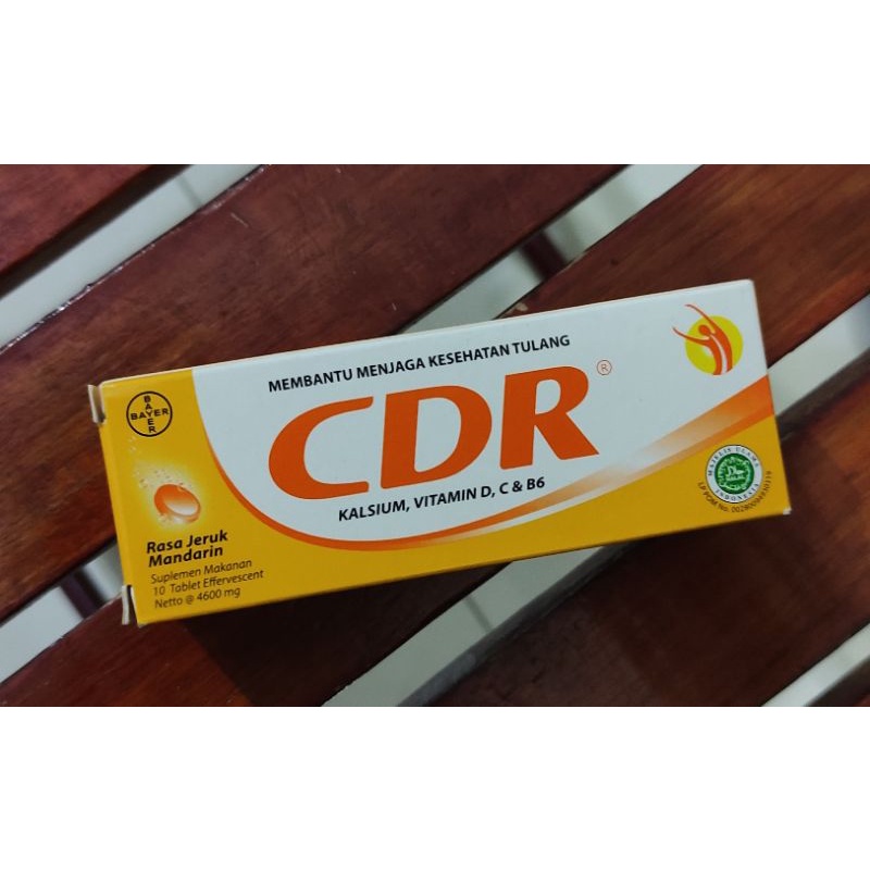 Cdr Effervescent 10 Tablet / Daya Tahan Tubuh / Kalsium / Vitamin C / Vitamin D