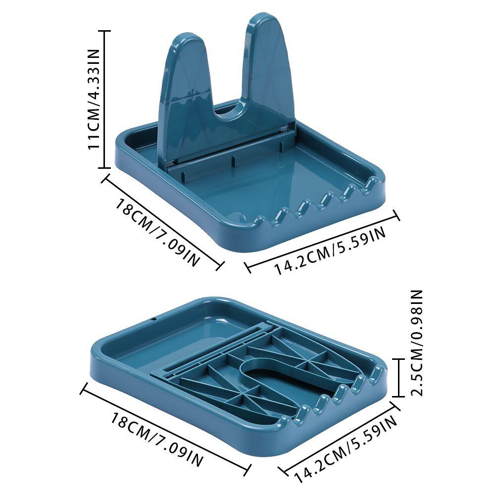 Solighter Drain Rack Aksesoris Dapur Sumpit Penyimpanan Sendok Garpu Collapsible