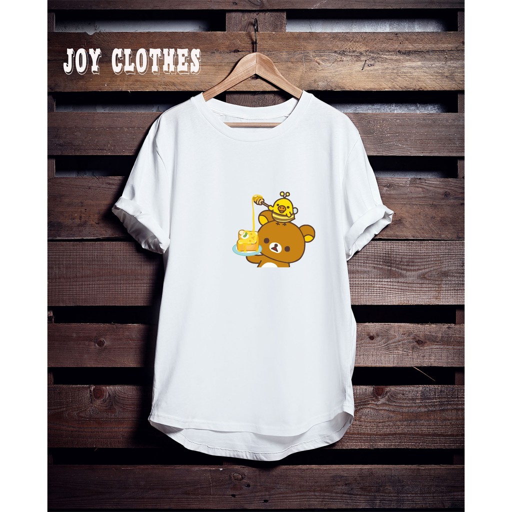 KAOS SABLON WANITA/ KAOS SABLON MURAH/ KAOS SABLON RILAKUMA/ KAOS SABLON CARTOON