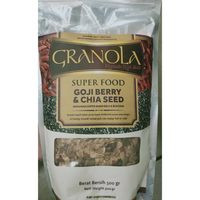 

GRANOLA SUPERFOOD Gojiberry&Chia Seed 500gram