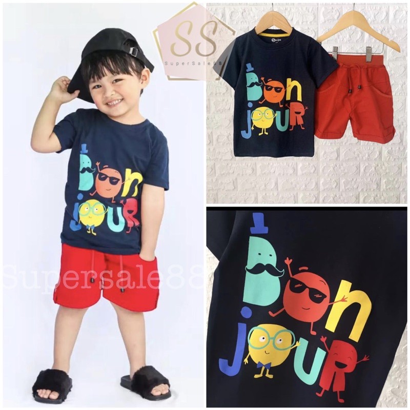 STELAN ANAK BON JOUR MOTIF TERBARU 1-5 THUN