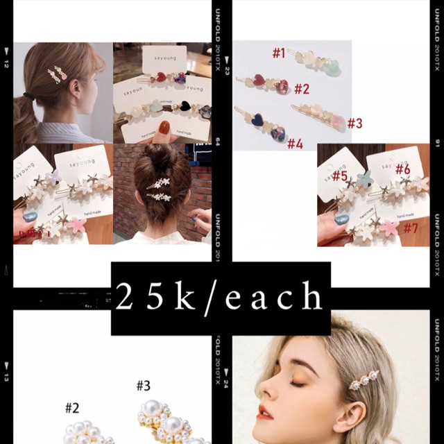 Accesories korea, jepit lucu, jepit rambut, jepit hijab anting lucu, anting bulan, anting bintang