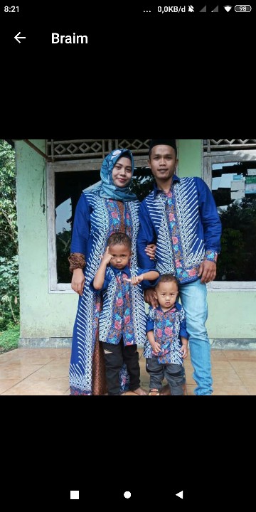 Batik Couple Keluarga Sania Ruffle Ori Ndoro Jowi Dnt Motif Madu Termurah Di
