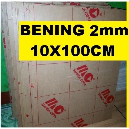

Acrylic - Akrilik - Bening merk MARGA CIPTA tebal 2mm ukuran 10x100cm