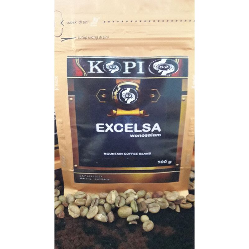 

KOPI 52 Natural 100g ( Kopi biji EXCELSA Wonosalam ) Premium Gold