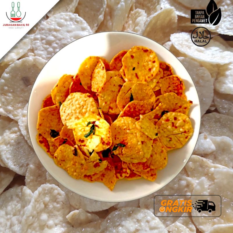 

Keripik Opak Mini Pedas Kiloan | Kicimpring Mini Pedas Gurih Nikmat