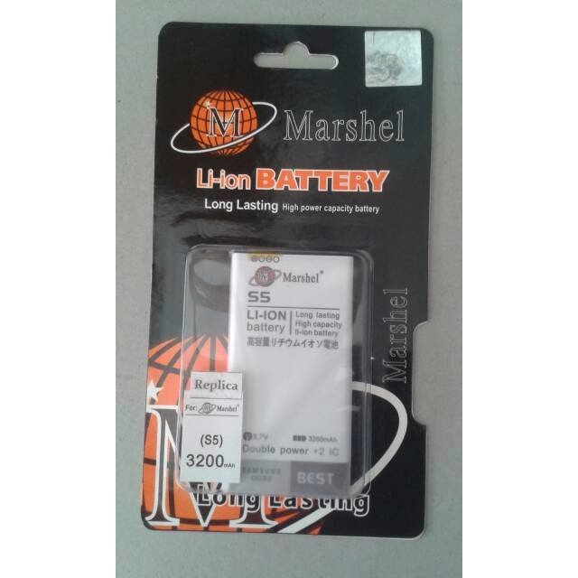 Marshel Samsung S5 Replica/Replika Battery/Batre Double Power BQC
