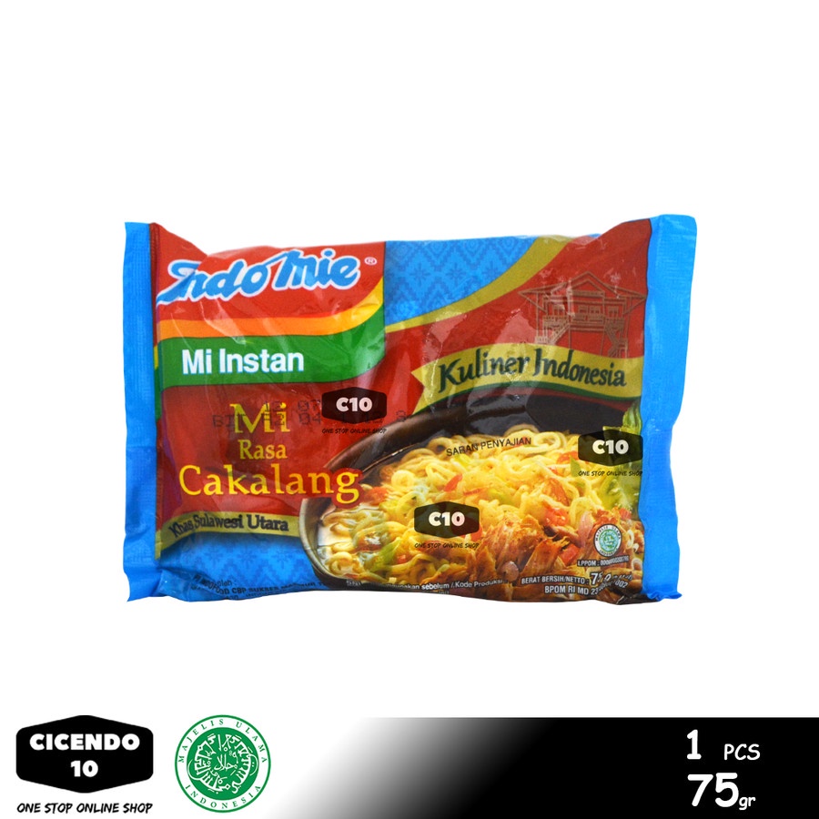 

ECER Indomie Kuliner Mi Cakalang Kuah Mie Instan Halal - 75gr