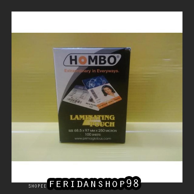 

FS109 KERTAS PRINT & FOTOCOPY HOMBO PLASTIK LAMINATING ATK KTP - 250 MICRON BY FERIDANSHOP98