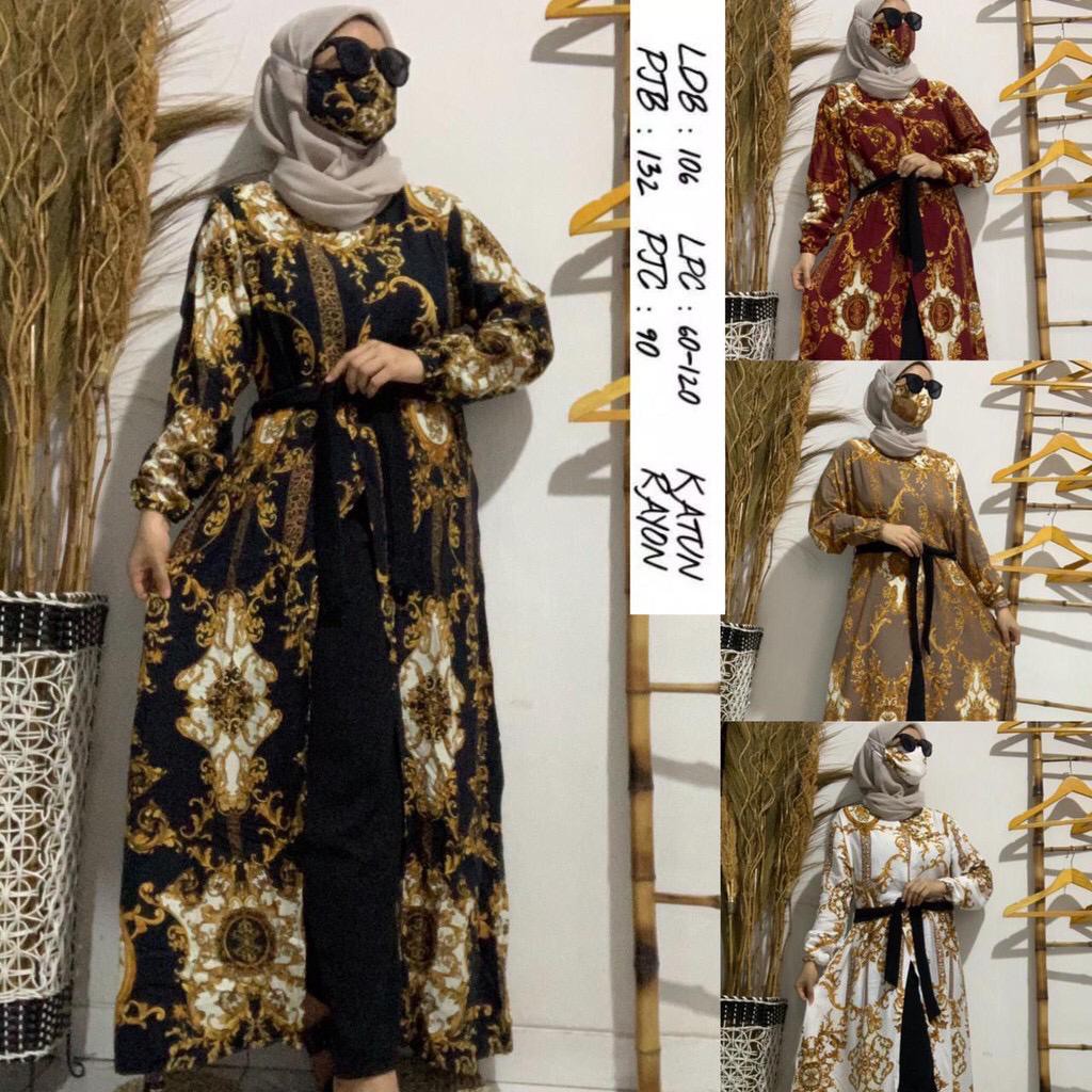 OMYRA ONE SET / INDIRA ONE SET / ONE SET / ONE SET RAYON WAFFLE / SETELAN WANITA / FASHION MUSLIM