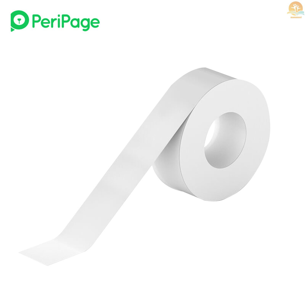 Ready PeriPage 1 Roll Transparent Label Paper Sticky Tape Adhesive Thermal Printing Paper Name Price Barcode Sticker Home Office Organization Waterproof Oil-proof Tear-proof for PeriPage L1 Pocket Label Maker Machine