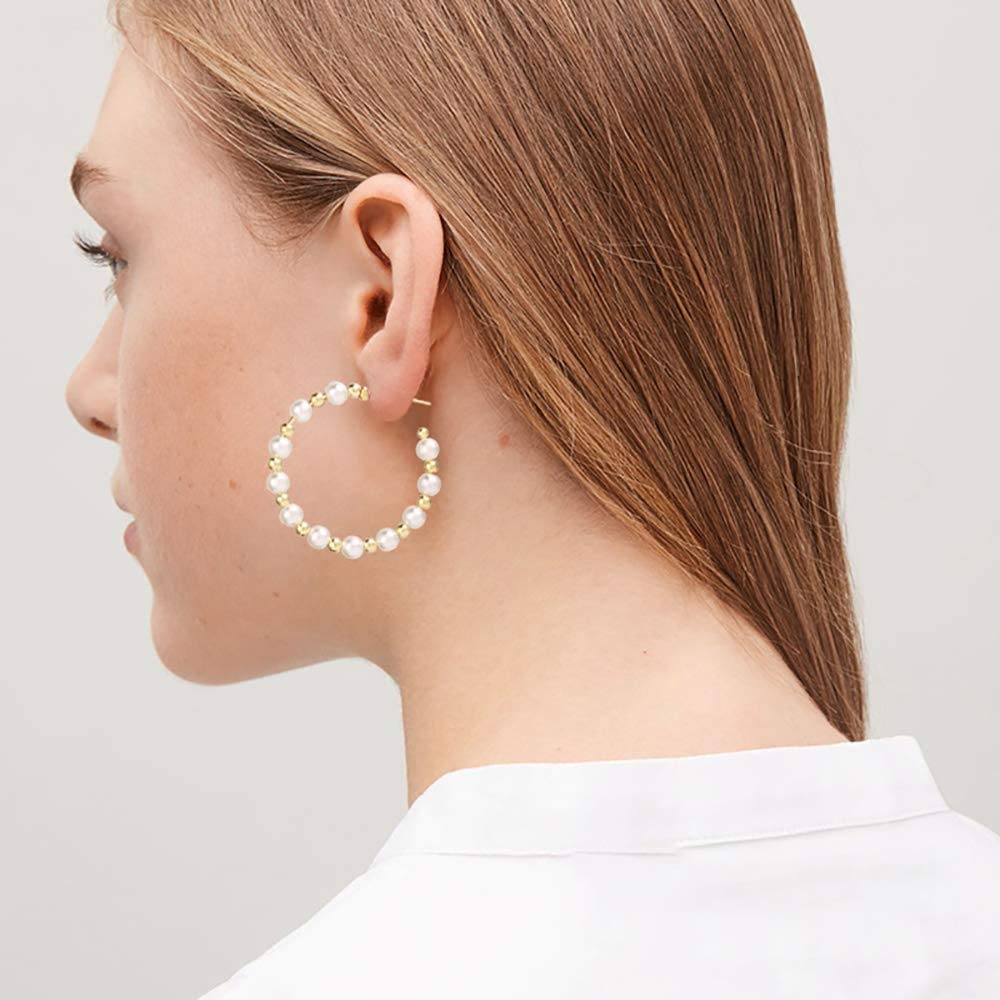 Anting Set Mutiara 6 Set Korea Anting Tusuk Hoop untuk Wanita Dalika