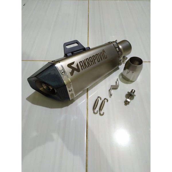 SILENCER KNALPOT AKRAPOVIC CONICAL SHORT ORIGINAL IMPORT TAIWAN