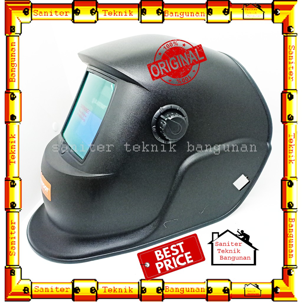 HELM LAS-TOPENG LAS OTOMATIS AUTO DARK BLACKFOOT 350 E