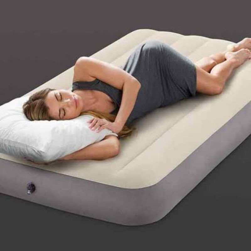 INTEX Kasur Angin Portable - Airbed Tidur Matras Pompa Air Bed Single