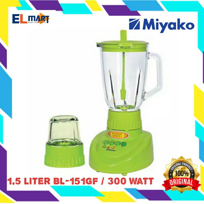 Blender Jar Kaca 1.5 Liter &amp; Dry Mill BL 151GF - 151 GF - BL151GF Penggiling Bumbu Kering