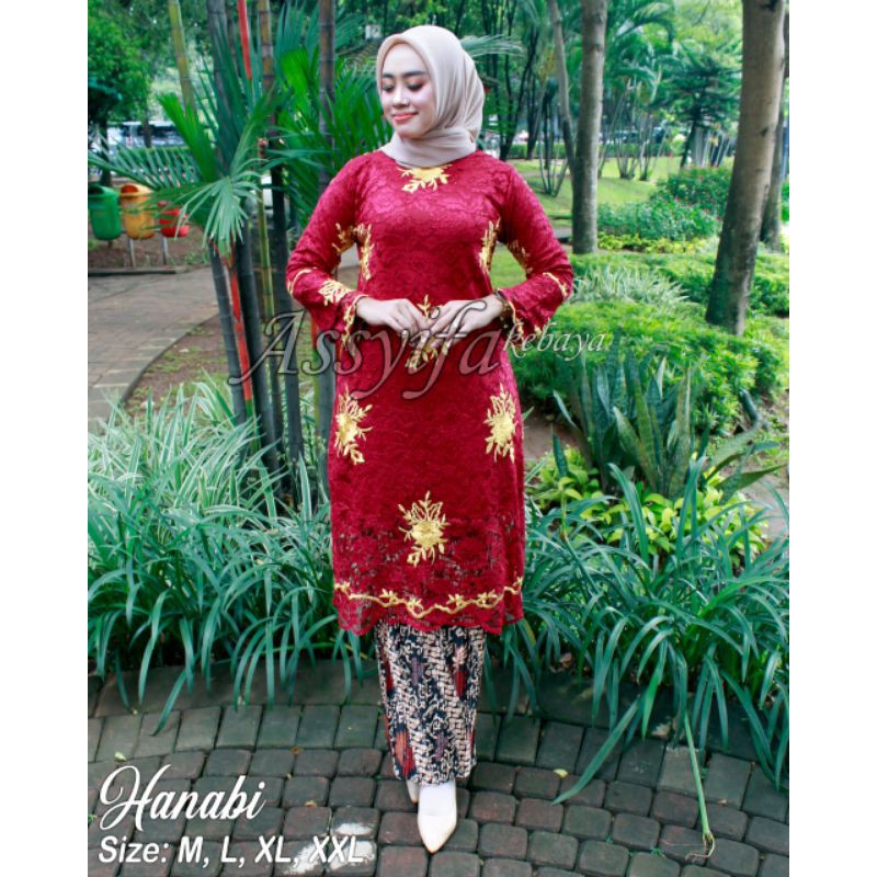 Set kebaya modern tunik nagita / kebaya wisuda / kebaya muslim / kebaya pesta