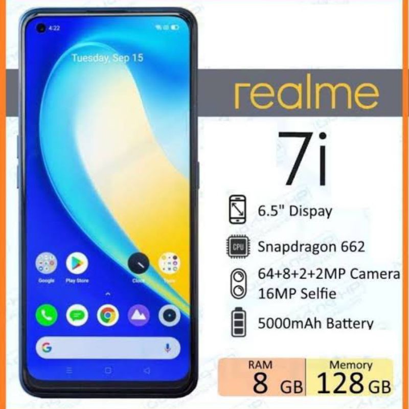 HP REALME 7I 8/128GB NEW BNIB GARANSI RESMI 1TH