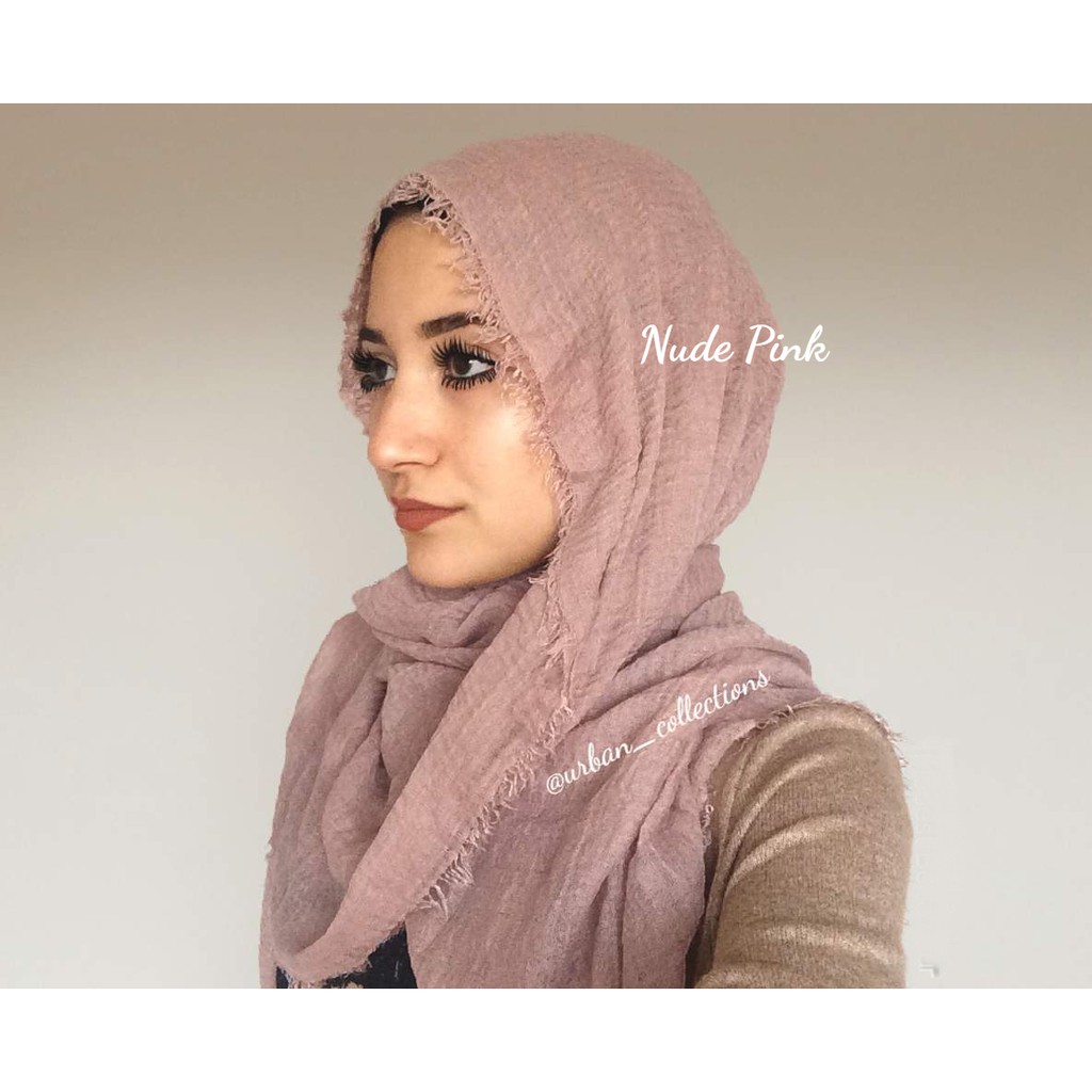 1 New premium crinkle hijab arabian shawl/pashmina rawis/hijab import hijab modis/arabian hijab-5