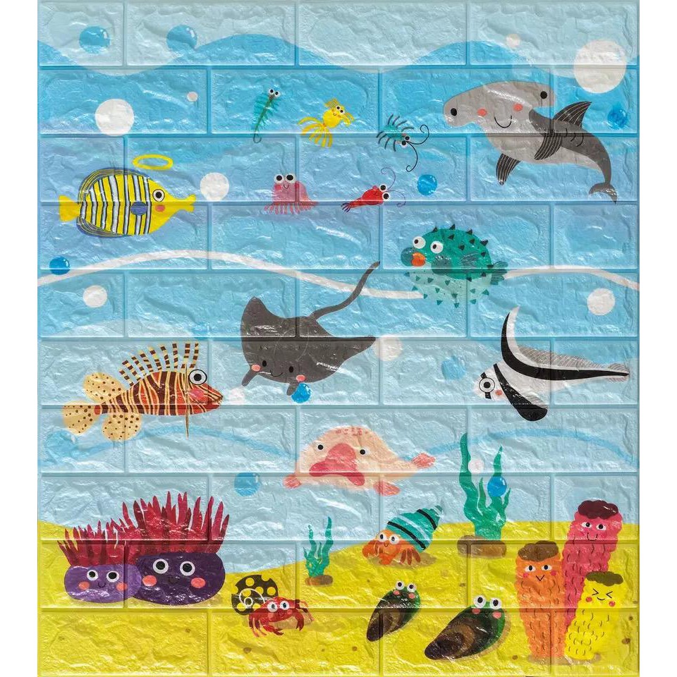 WALLPAPER DINDING MOTIF/WALLPAPER RUANGAN/KARAKTER