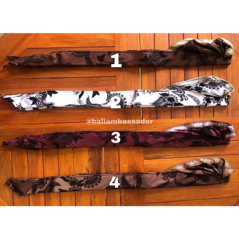 UDENG SETENGAH JADI BATIK BALI