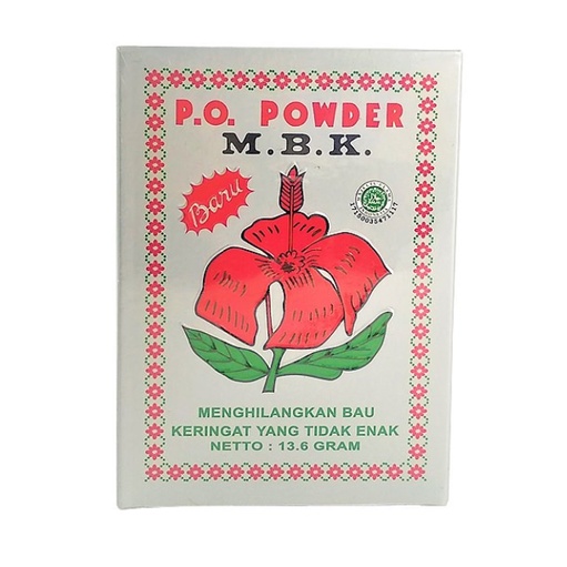 Bedak MBK Powder Super ( Silver ) 1 box isi 12 Bungkus @ 13,6 g