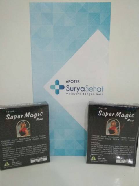 Tissue Super Magic Man isi 3 atau 6 sachet - Tissue Magic - Tisu Magic - Magic Power