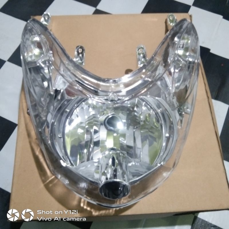 Reflektor  Revlextor Kaca Mika Lampu Depan Dan Headlam Mio Soul Lama Soul karbu th2008-2012