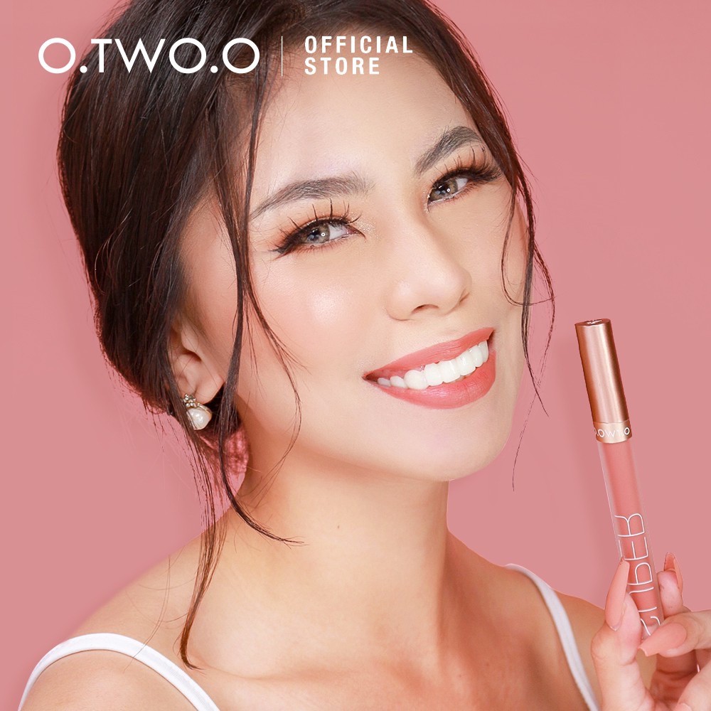 O.Two.O Lipgloss Honey Whisper Lip Velvet Matte Glazer Perfect Anti Air Tahan Lama 24 Jam OTWOO