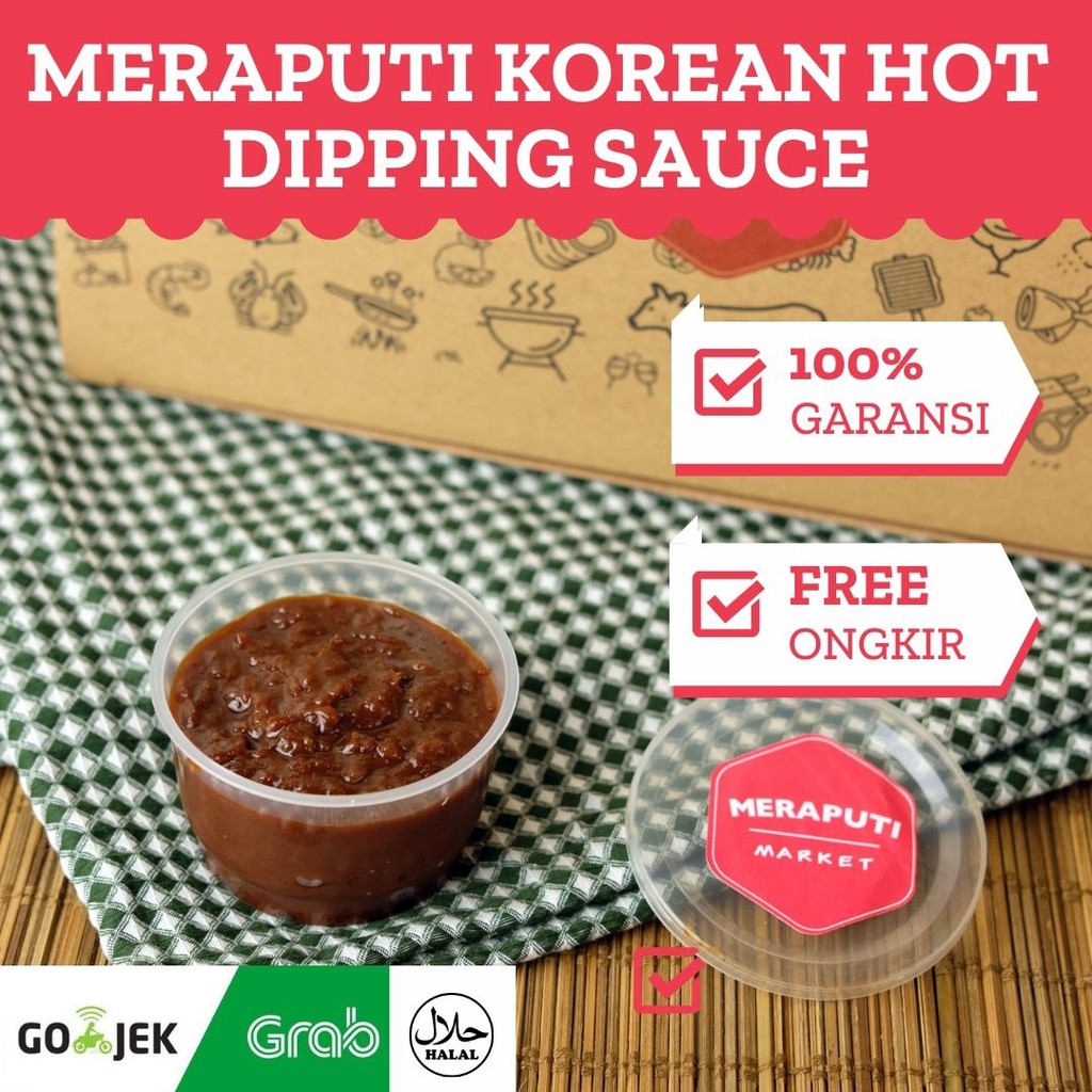 

Meraputi Korean Hot Dip Sauce, 100g / Saus Ssamjang / Sambal Korea Pedas / Saus Korea