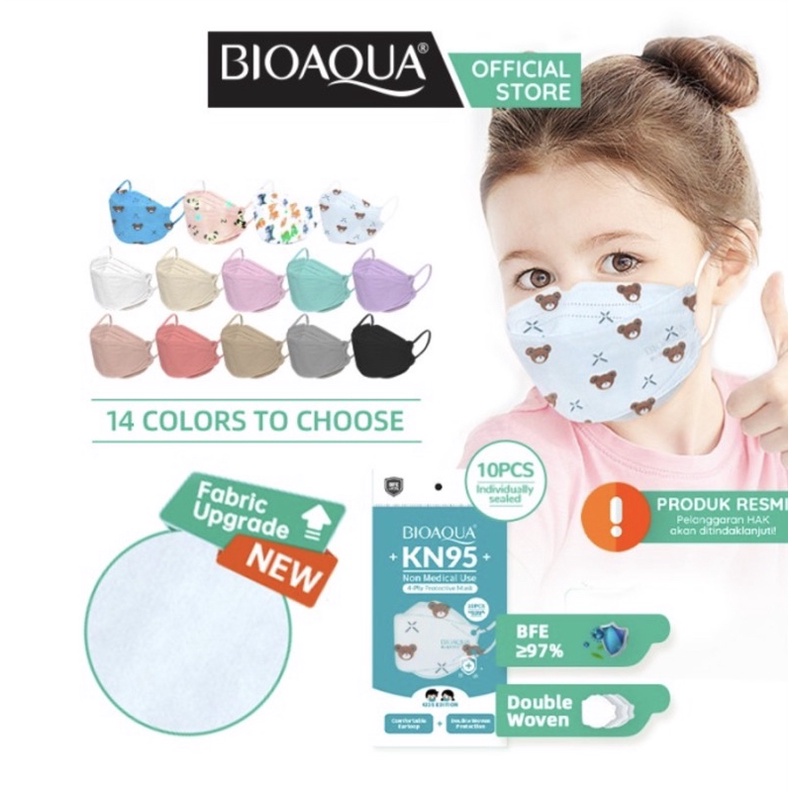 BIOAQUA MASKER KF94 KIDS 4 PLY - SATUAN