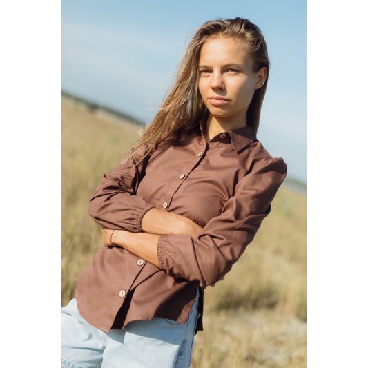 Polaidn Myra Blouse Longsleeve - Kemeja Wanita - Kemeja Lengan Panjang-3