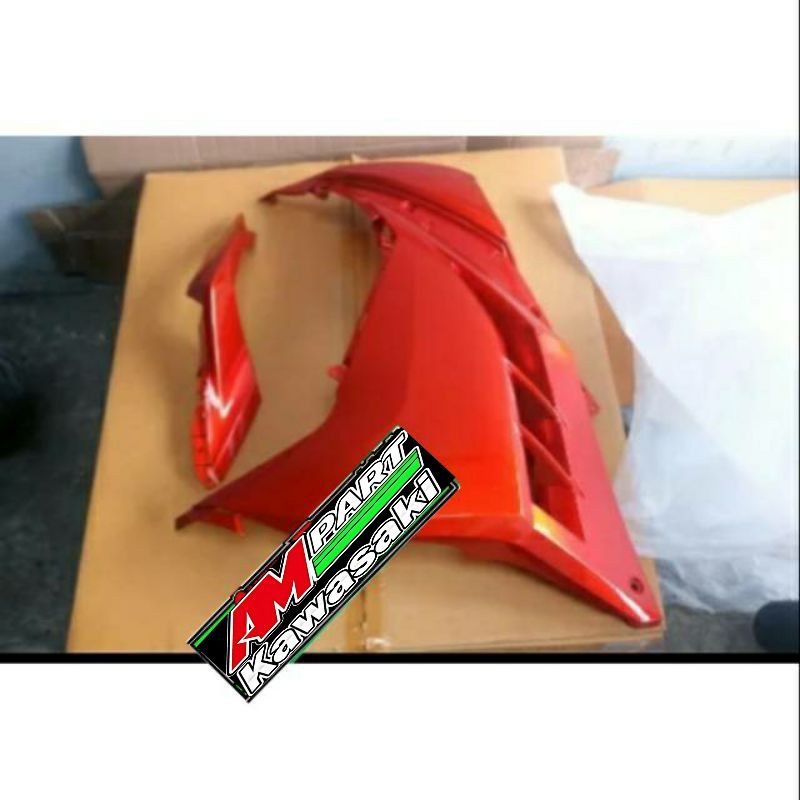 fairing fering cover  body  sayap dan body belakang orange ninja 250 fi sebelah original  kawasaki